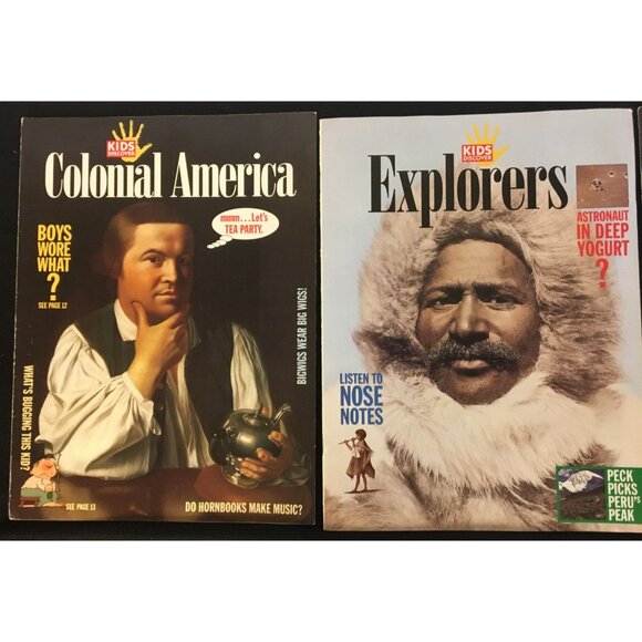 Kids Discover Magazine Lot of 6 Colonial America Explorers Oil Cowboys Soccer - Picture 2 of 7